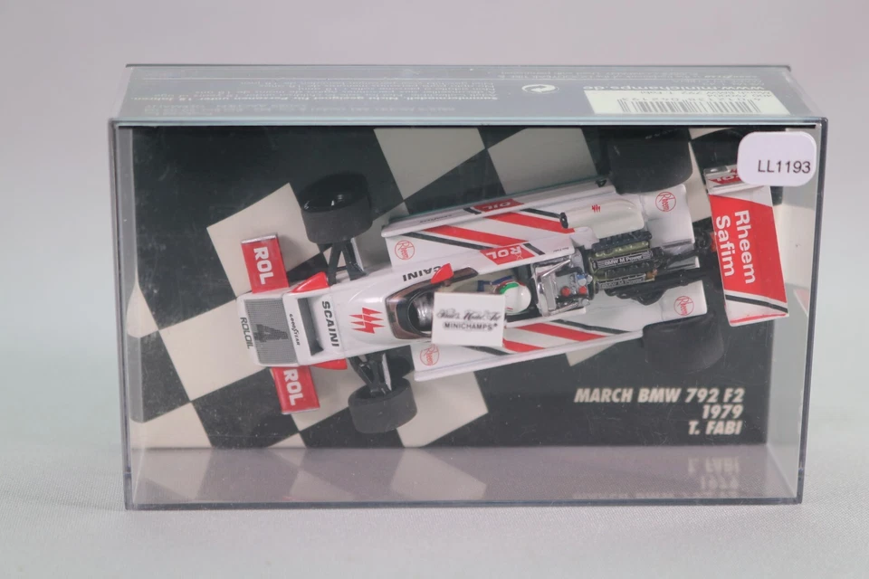 LL1193 MINICHAMPS 400790004 1:43 4 March BMW 792 European championship F2 1979 - Photo 4/4