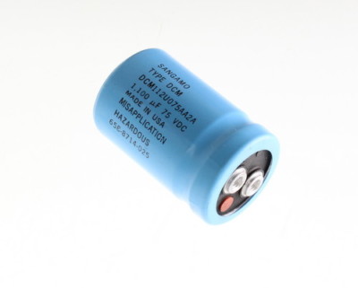 LOT OF FOUR DCM112U075AA2A SANGAMO-CDE capacitor 1,100uF 75V Aluminum Elec