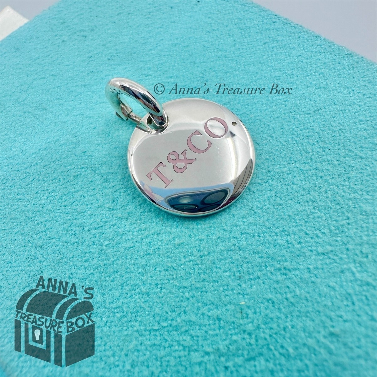 Tiffany & Co. 925 Silver Pink Enamel 