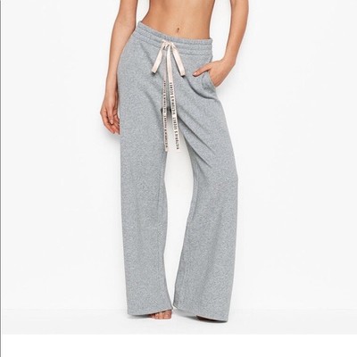 fleece wide leg sweatpants