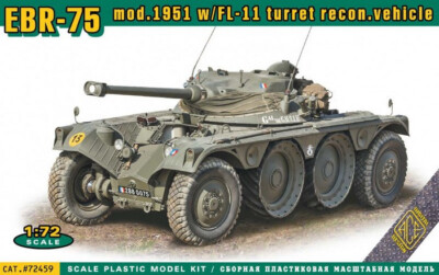 1/72 EBR 90 F1 mod.1951 w/FL-11 turret wheeled tank ACE 72459 Plastic Model kit