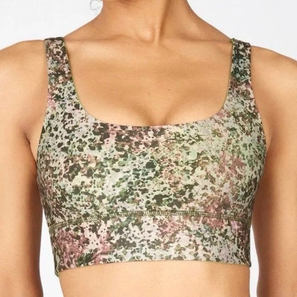 fabletics harlyn midi reversible earthen lime citrus tank-bra