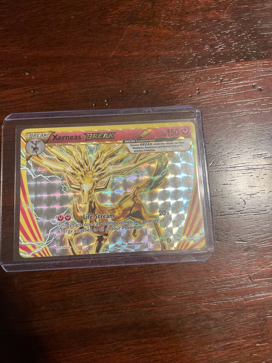 Xerneas Break - 82/114 - Break Rare NM Pokemon XY Steam Siege