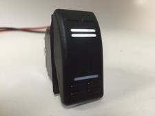 Marine Boat RV Rocker Switch ON-OFF SPST 3 Pin 2 White LED Trailer Motorcycle