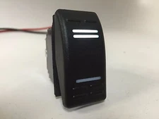 Marine Boat RV Rocker Switch ON-OFF SPST 3 Pin 2 White LED Trailer Motorcycle