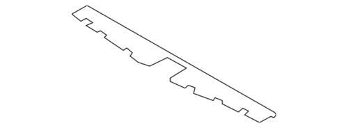 Deflector de aire inferior del soporte del radiador para Ford Mustang 2015-2023 (N/P FR3Z-8327-C)