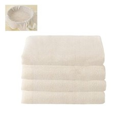 4 Pcs Etamine Alimentaire Étamine Tissu en Coton Non Blanchi Mousseline Alime...