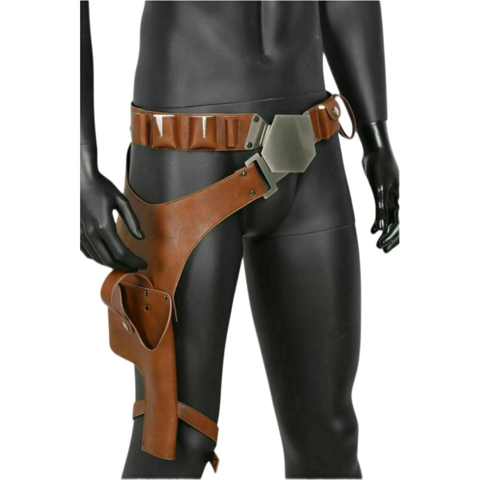 Star Wars Han Solo Cosplay Belt Gun Holster Mens Adults Halloween Costume Props - Image 3 of 4