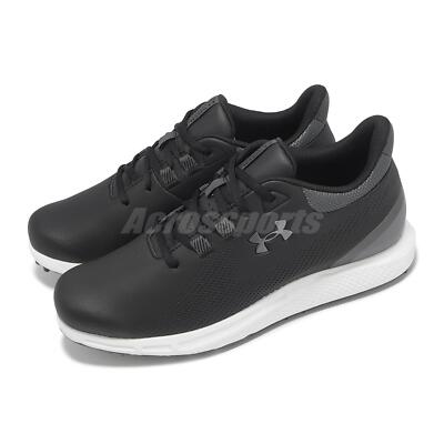 Under Armour Drive Medal SL Wide UA Black Grey Men Golf Shoes