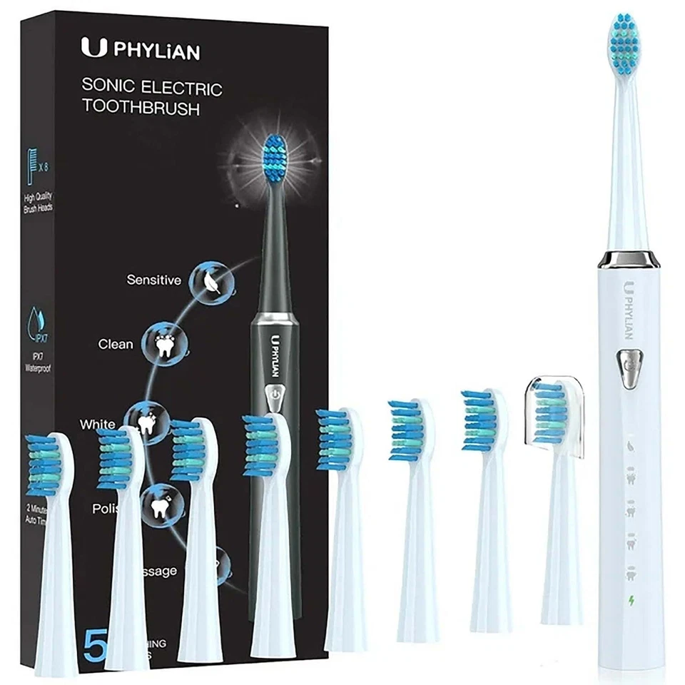 声波成人电动牙刷-可充电带8个刷头 — 第 3/4 张图片