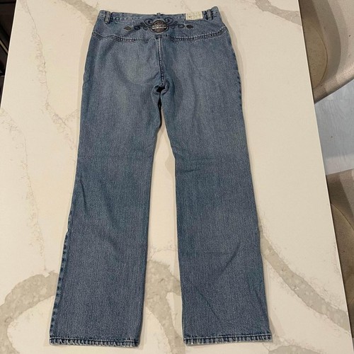 Vintage Rare y2k Harley Davidson Low Rise Jeans Tailbone Embroidery Women’s 10 - Bild 4 von 7
