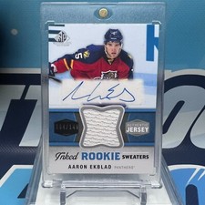 2014-15 SP Game Used #IRS-AE, AARON EKBLAD RC AUTO🔥🔥Inked Rookie Sweaters /149