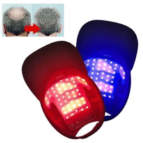 LED Red Blue Near Infrared Light Therapy Cap Hair Regrowth Pain Relief