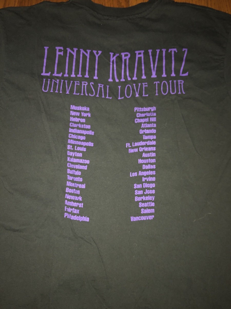 90'S Made Usa Vintage Giant Tag Lenny Kravitz Universal Love 90'S Made Usa Vintage Giant Tag Lenny Kravitz Universal Love