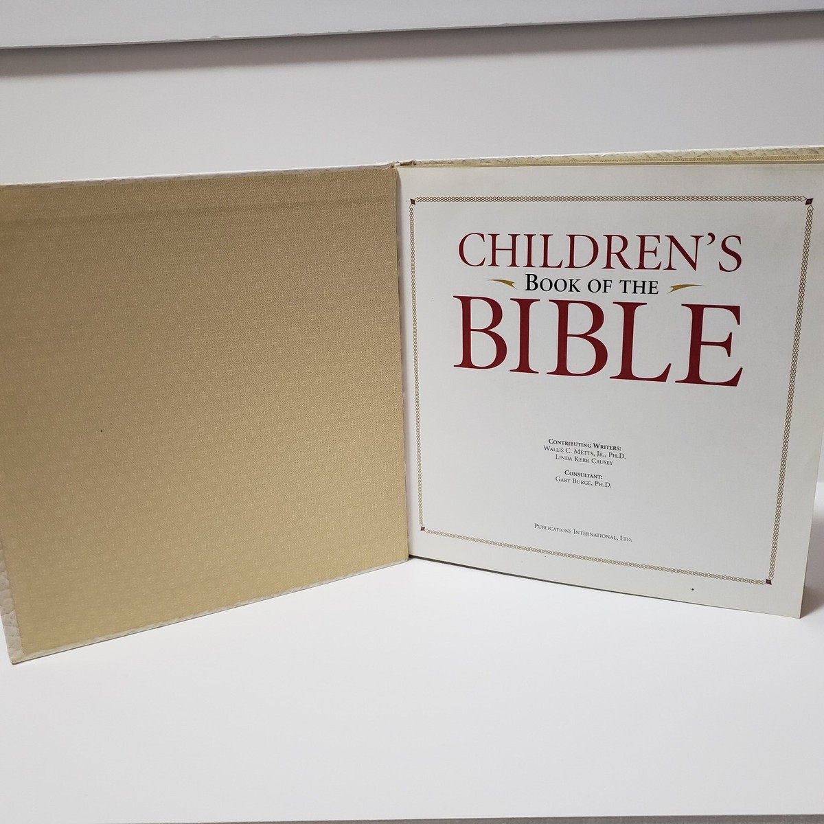 Children's Book Of The Bible 1998 Vintage Illustrated Gold