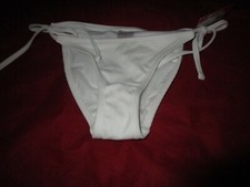 Juniors Ribbed String Cheeky Bikini Bottom - Xhilaration White S Small