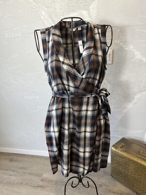 plaid wrap dress Red Ruffle Mini for Holiday Parties This brushed plaid beauty redefines effortless cool with its structured silhouette and versatile detachable waist tie Plaid maxi wrap dress from