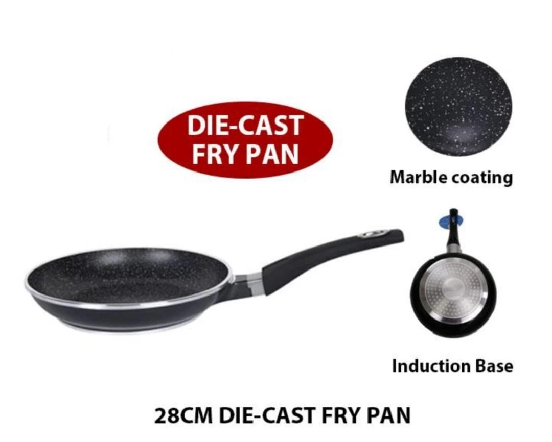 100%PFoa-FREE TOXIN-FREE 28CM DIE CAST NON STICK Aluminium FRYING PAN