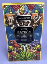 Patron Silver Limited Edition Tequila Tin Box Bee Parrot Wolves - Tin Only