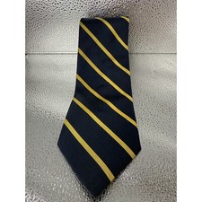 Brooks Brothers Silk Tie Navy Yellow