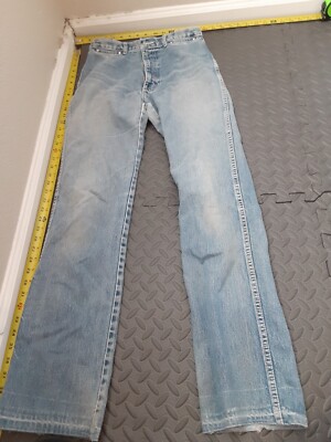 Vintage Brittania Denim Flared Bell Bottom Jeans 9 Long 27 x 32 #S82