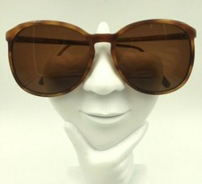 Vintage Brooks 2652 Brown Oversized Oval Sunglasses Hong Kong FRAMES ONLY