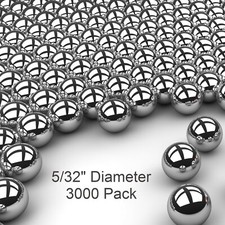 3000 5/32" Inch G25 Precision Chromium Chrome Steel Bearing Balls AISI 52100