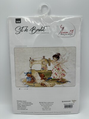 The Fairy-Needlewoman B1116L Luca-S Counted Cross-Stitch Kit NEW SEALED