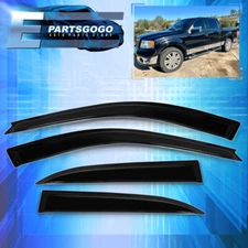 For 04-08 Ford F150 SuperCrew Cab 4DR Wind Sun Rain Window Visor Guard Deflector