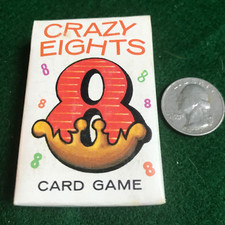 VTG Whitman Mini Card Game "Crazy Eights" 1960's New In Original Box