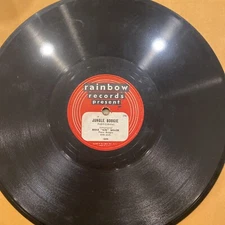  EDDIE 'GIN' MILLER 78 rpm RAINBOW 10095 JUNGLE BOOGIE 1949 hot! NM