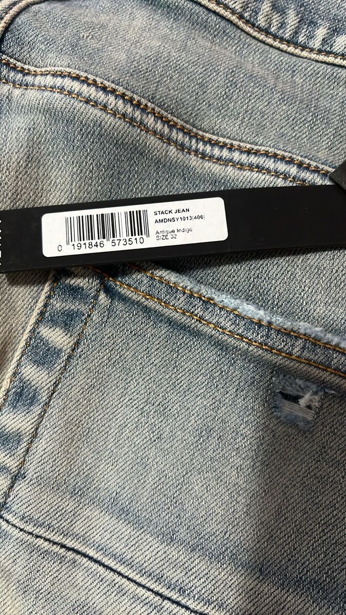 Amiri Stack Jeans in Clay Indigo - Size 32 | eBay Amiri Stack Jeans in Clay Indigo - Size 32 | eBay