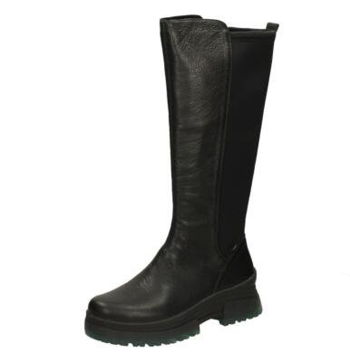 Damen R-Evolution by Rieker ''''W0391'''' schwarze Leder Freizeit klobig lange Stiefel