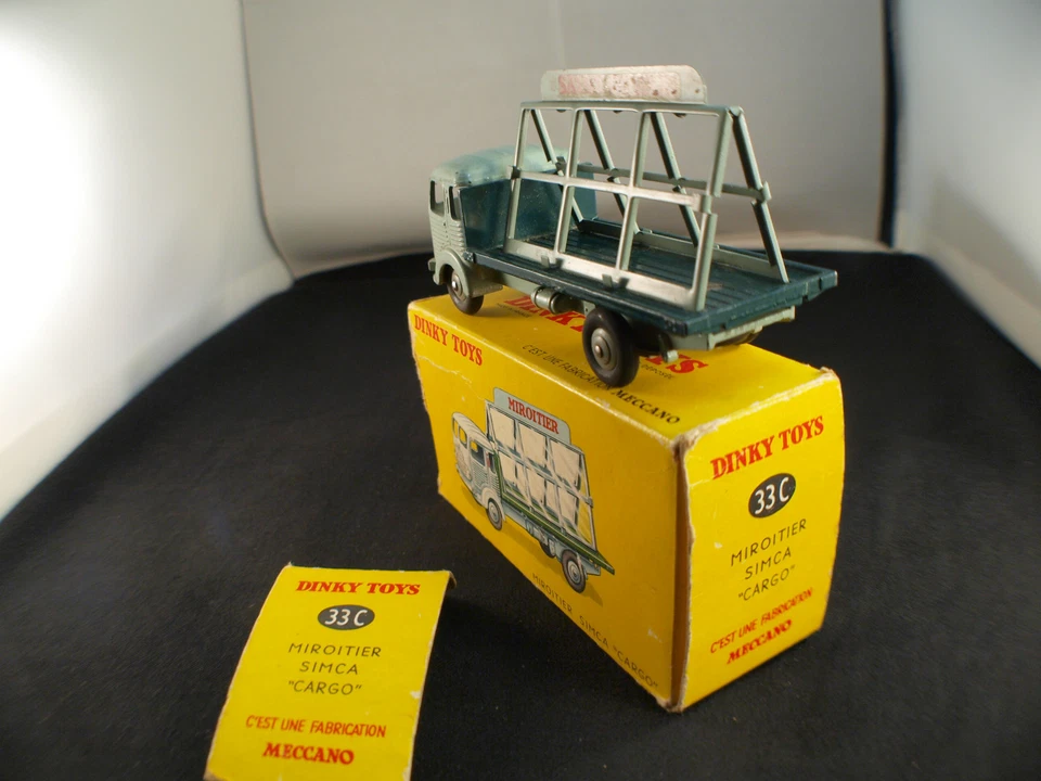 Dinky Toys F N° 33 C Truck Simca Cargo Miroitier Saint Gobain IN Box - Image 3 of 4