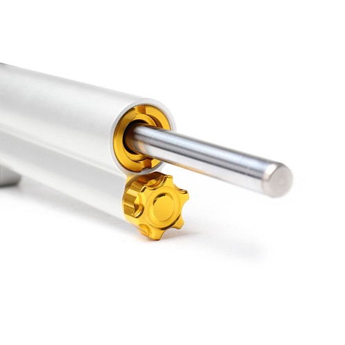 Steering Damper Stabilizer Silver 21 Levels For Yamaha YB125 / YBR125ZR 2015-21 - Picture 6 of 9