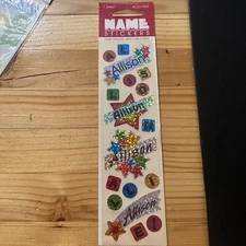 Name Stickers Allison scrapbooking crafts