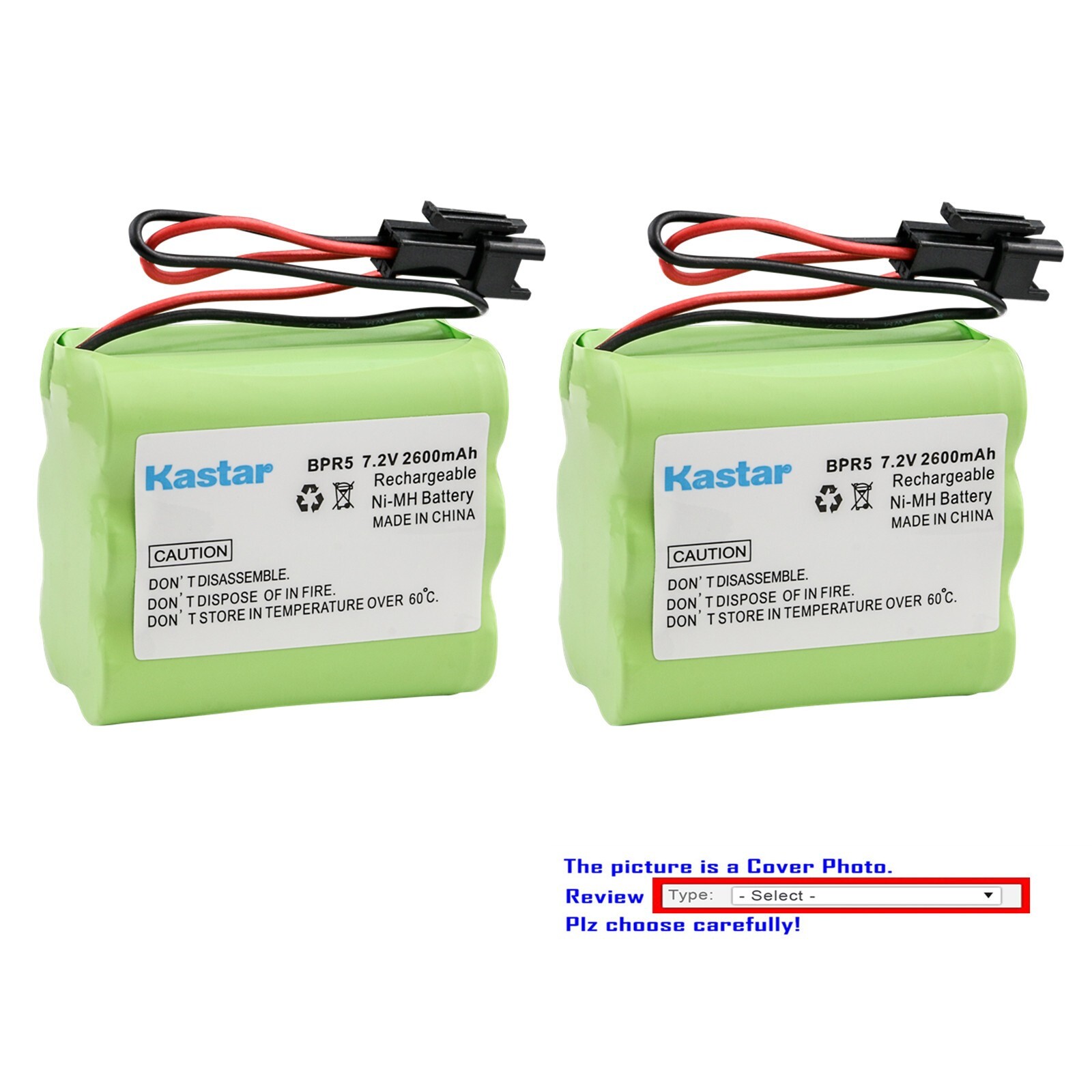 Kastar Ni-MH Battery 7.2V 2600mAh for Tivoli PAL iPAL Radio 