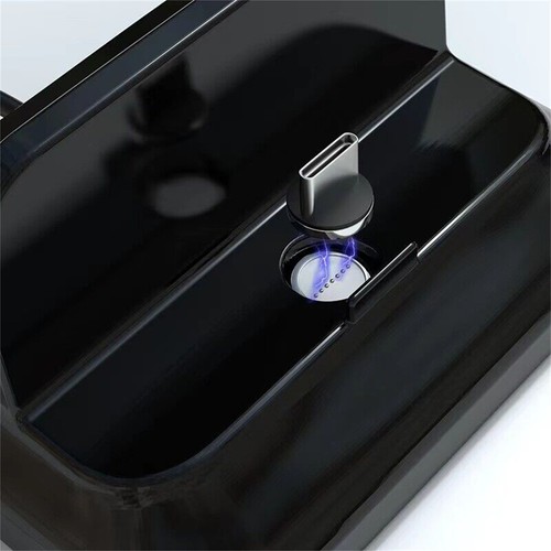 Black 3 In 1 Usb Docking Station Desktop Dock Stand Charger Charging Converter - Photo 10/11