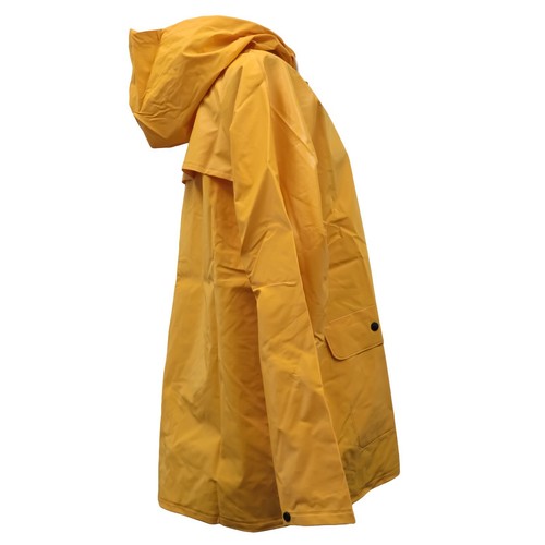 Veste De Pluie Professionnelle Jaune PVC - Modèle 7040-JA Par 2W International - Taille M (poitrine 40/42)