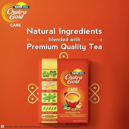 Tata Tea Chakra Gold CARE Tea -Ginger Tulsi Elaichi Brahmi Adhimadhuram -100Gm - Picture 2 of 5