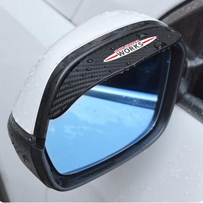 2Pcs Für Mini Cooper Auto Rückspiegel Schutz Regen Abdeckung Passend Auto NEW
