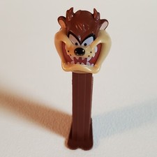 Vintage Tasmanian Devil Pez Dispenser Used Empty Brown Footed Base Hungary