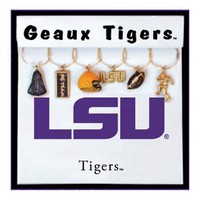 Wine Things Louisiana State University Painted Glassware Charms, New, Free Shipp on sale Wine Things Louisiana State University Painted Glassware Charms, New, Free Shipp on sale