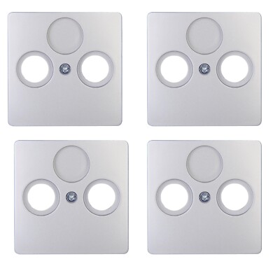 Kopp Parıs Antennen Abdeckung 2-fach TV/RF Zentralplatte Abdeck Rahmen 4 er Pack