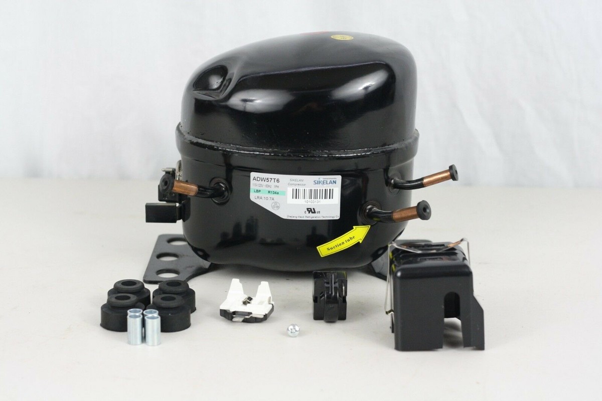 SIKELAN ADW57T6 REFRIGERATION COMPRESSOR 1/4 HP 546BTU 110-120V