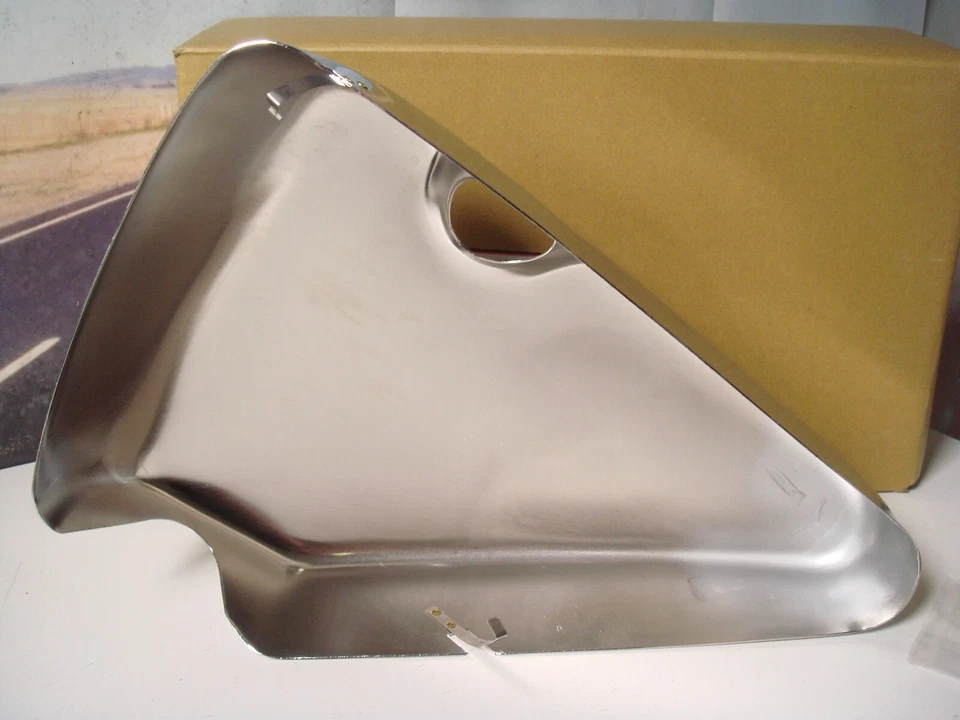 Cubierta del tanque de aceite Harley Sportster XL cromada personalizada Hugger 94-03 V-Twin 40-0001 X2 Foto 4 de 4