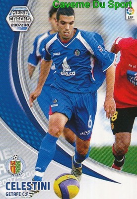 134 FABIO CELESTINI SUISSE GETAFE CF KARTE CARD MEGA CRACKS LIGA 2008 PANINI