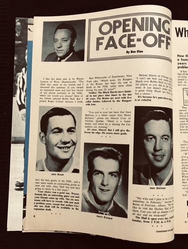 Hockey Illustrated Jan. 1967, Bobby Hull, Bob Baun, Selby, Pulford, Howe, Zeidel - Picture 4 of 18