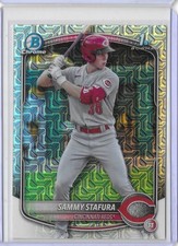 2025 Bowman 1st Sammy Stafura #BCP-100 Mojo Refractor Cincinnati Reds