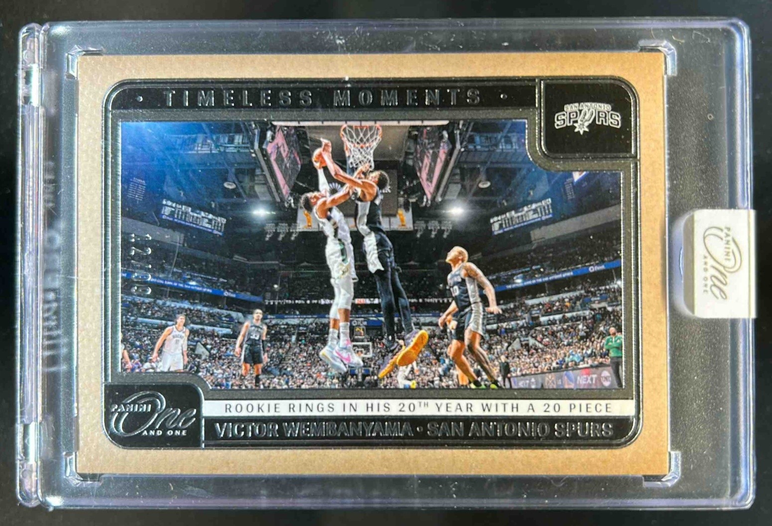 2024-25 Panini One and One Victor Wembanyama Timeless Moments #12/99 Spurs